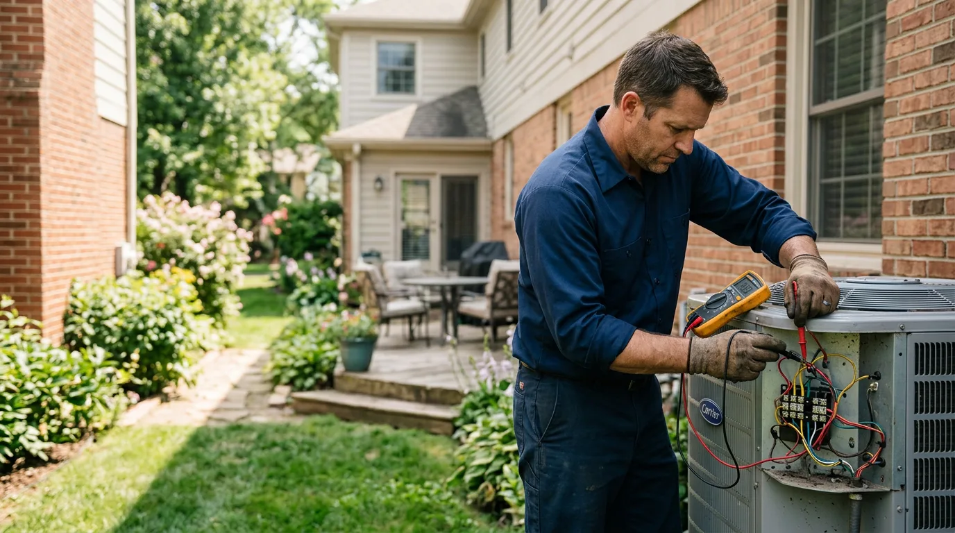 HVAC technician working near Curtiss, WI